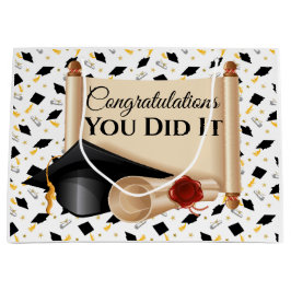 Sacola Para Presentes Grande Formando Parabéns Que Você Fez