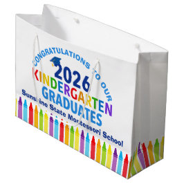 Sacola Para Presentes Grande Formatura da Pré-Escola 2026 Festa Escolar Persona