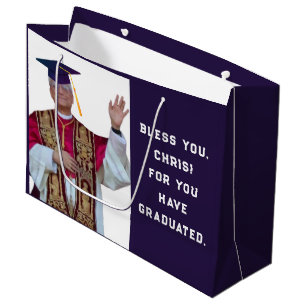 Sacola Para Presentes Grande Formatura divertida da escola católica