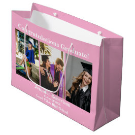 Sacola Para Presentes Grande Formatura Personalizada Turma de Colagem de Foto N
