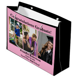 Sacola Para Presentes Grande Formatura Personalizada Turma de Colagem de Fotos 