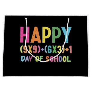 Sacola Para Presentes Grande Fórmula Matemática 100 Dias De Professora Engraçad