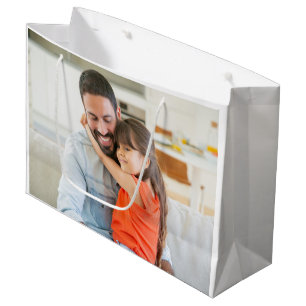 Sacola Para Presentes Grande Foto da família especial