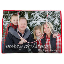 Foto da família Feliz Natal Personalizado