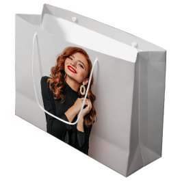 Sacola Para Presentes Grande Fotografia Personalizada de Festas Selfie