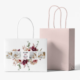 Sacola Para Presentes Grande Fotografias de Colagem Moderna: Melhor Presente da