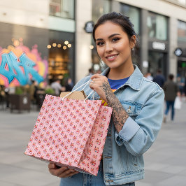 Sacola Para Presentes Grande Fox Large Gift Bag