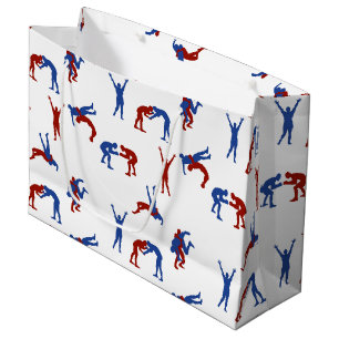 Sacola Para Presentes Grande Freestyle Greco Roman Luta Patterno