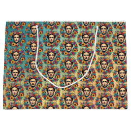 Sacola Para Presentes Grande Frida Kahlo