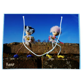 Sacola Para Presentes Grande Fubby's die elkaars Valentijn zijn.