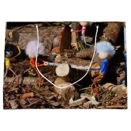 Sacola Para Presentes Grande Fubby's die hout zagen.