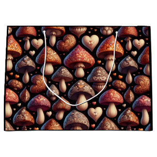 Sacola Para Presentes Grande Fungi Family