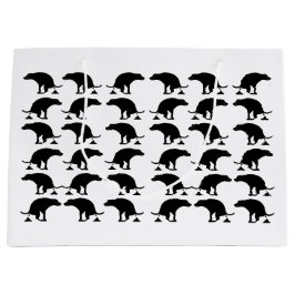 Sacola Para Presentes Grande Funny Pooping Dog Pattern