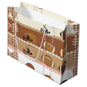 Sacola Para Presentes Grande Fútbol Coquette Arco Íris Estampa Leopardo (5)