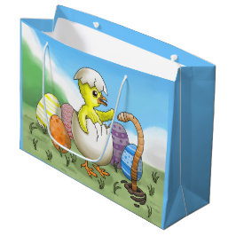 Sacola Para Presentes Grande Galinha páscoa