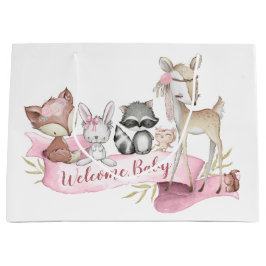 Sacola Para Presentes Grande Garota-Bebê-Bela-De-Pais