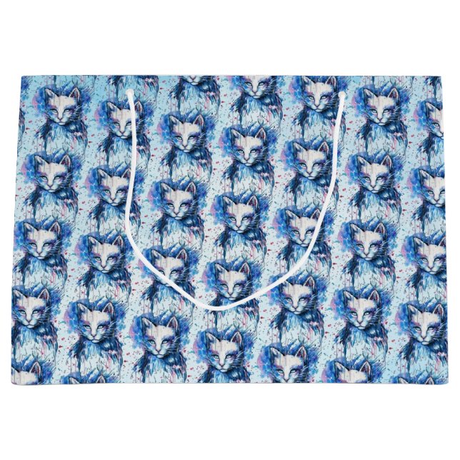 Sacola Para Presentes Grande Gatinha (Frente)