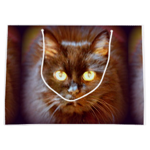 Sacola Para Presentes Grande gato preto