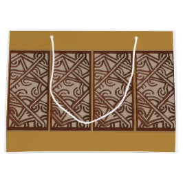 Sacola Para Presentes Grande Gift Bag with Art of New Guinea
