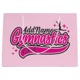 Sacola Para Presentes Grande Ginástica de Salto Dividido Personalizado NOME 