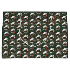 Sacola Para Presentes Grande Gingerbread Man: Pine