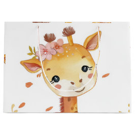Sacola Para Presentes Grande "Giraffe Impressão Decorative Gift Bag"