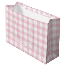 Girly Pastel Pink Gingham Xadrez