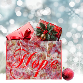 Sacola Para Presentes Grande Glitz in Peppermint 