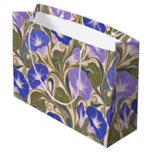 Sacola Para Presentes Grande Glória da Manhã Art Nouveau