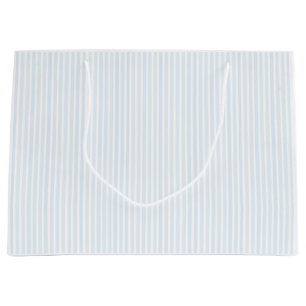 Sacola Para Presentes Grande Glossy Blue Strike Pastel Gift Bag