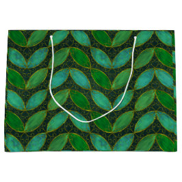 Sacola Para Presentes Grande "Gold 'n Leaf" Gift Bag