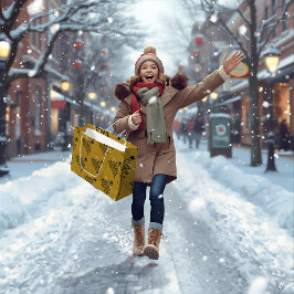 Sacola Para Presentes Grande Golden Black Gift Bag