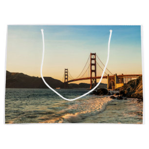 Sacola Para Presentes Grande Golden gate bridge, San Francisco