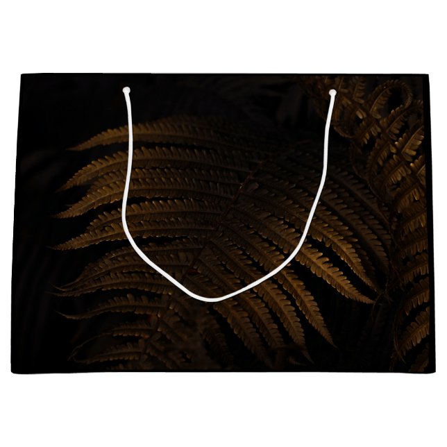 Sacola Para Presentes Grande Golden leaf (Frente)