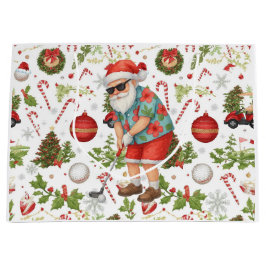 Sacola Para Presentes Grande Golf Christmas themed gifts for golfer