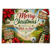 Golfe de Natal com o Papai Noel no Havaí