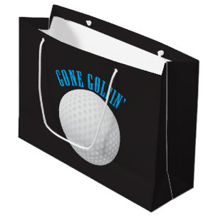 Sacola Para Presentes Grande Golfista De Bola De Golfe Foi Golfe