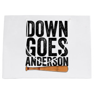 SACOLA PARA PRESENTES GRANDE GOSTA ANDERSON FUNNY PRESENTE BASEBALL ANDERSON