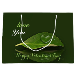 Sacola Para Presentes Grande Gotas de Água em Forma de Coração Adoráveis em Fol