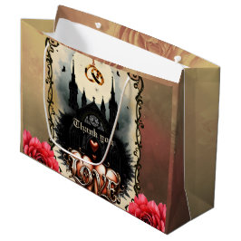 Sacola Para Presentes Grande Gothic Moon –Eternal Love Beneath the Midnight Sky