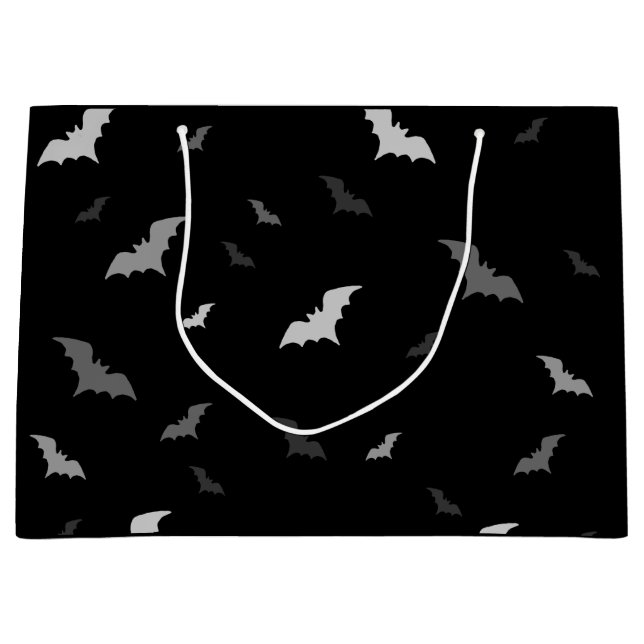 Sacola Para Presentes Grande 🦇 Gótica Bats Gift Bag (Frente)