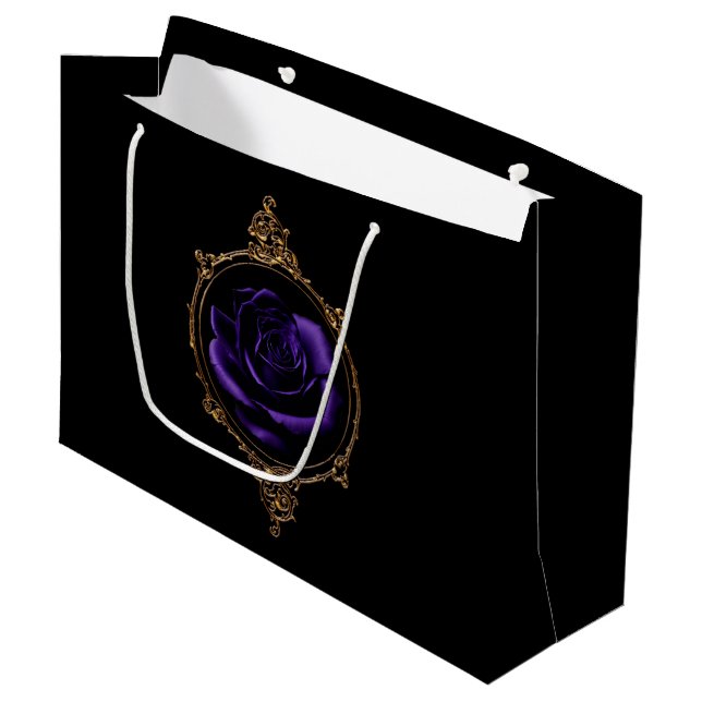 Sacola Para Presentes Grande Gótico Roxo (Frente inclinada)