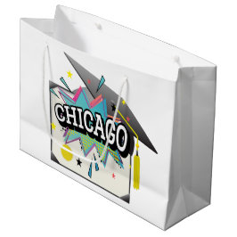 Sacola Para Presentes Grande Gradado de Chicago