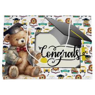 Sacola Para Presentes Grande Graduação de Crianças