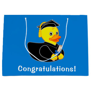 Sacola Para Presentes Grande Graduação Ducky de borracha dos parabéns