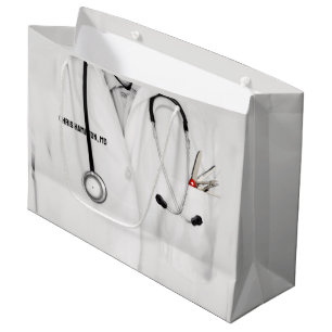 Sacola Para Presentes Grande Graduação na Faculdade de Medicina Grande Saco de