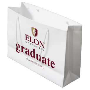 Sacola Para Presentes Grande Graduação na Universidade Elon