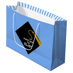 Sacola Para Presentes Grande Graduação Personalizada Azul Grande Saco de Presen
