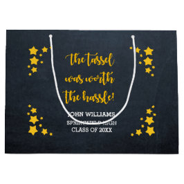 Sacola Para Presentes Grande Graduação Personalizada em Estrela Dourada