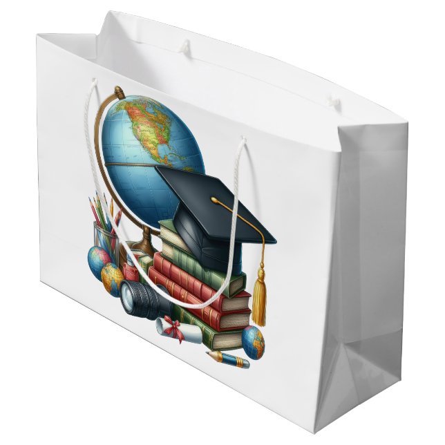 Sacola Para Presentes Grande Graduação Senior  (Verso inclinado)